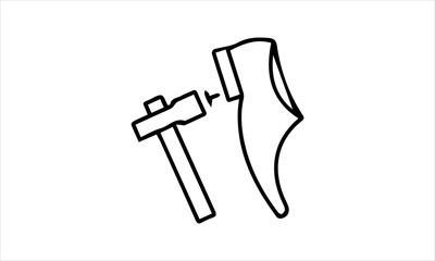 Cobbler icon for shoe repair and maintenance