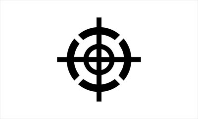 Simple aiming icon Targeting frame symbol Stock vector image 