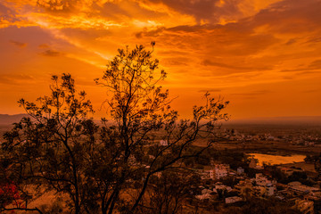 Fototapeta premium Golden Sunset India 