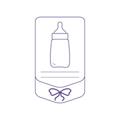 Vector illustration with feeding bottle.