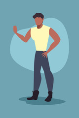 man character male gesture design