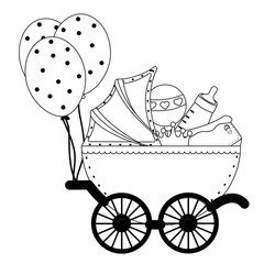 Baby symbol and teddy bear design