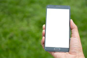Smartphone in hand