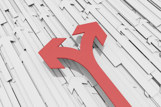 Different directions, different arrows