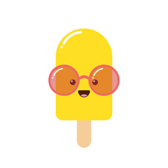 Cute cartoon ice cream