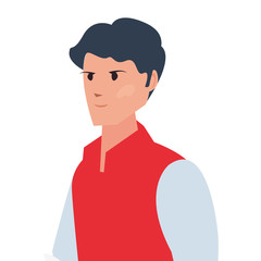delivery man character icon vector ilustrate