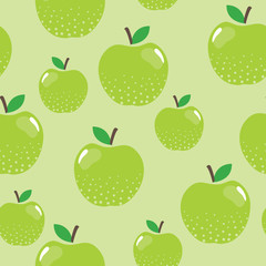 Green apples abstract seamless background design