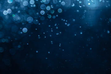 blue bokeh water with light background