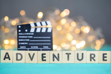 Adventure Movie Concept, Clapperboard
