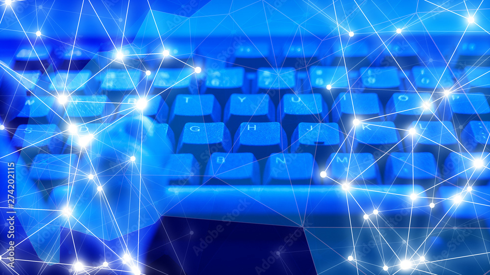 Wall mural cyber threats in computer cloud computing threats
