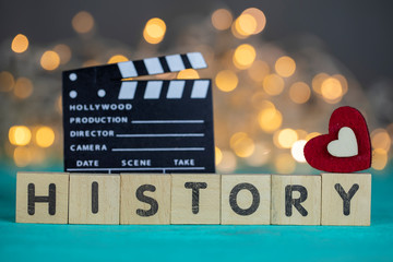 History Movie Concept, Clapperboard
