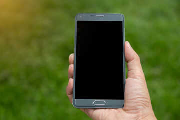 Smartphone in hand