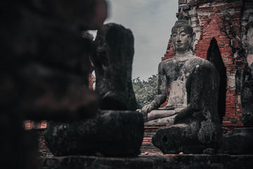 Ancient Buddha image of Ayutthaya