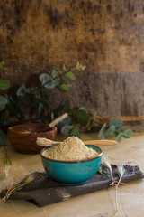 gluten flour with high protein index.