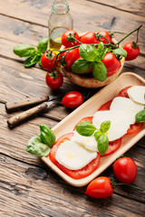 Traditional Italian dish caprese