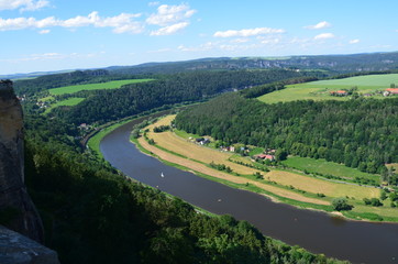 Vistas desde fortaleza Konigstein