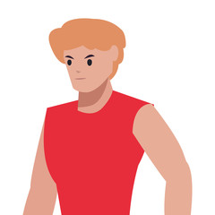 man character portrait cartoon design