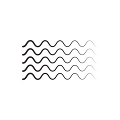 Waves outline icon. set of zigzag and wave borders
