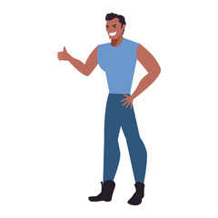 man character male casual clothes