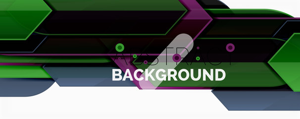Abstract color lines dynamic background, modern material design style