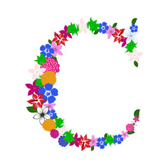 floral letter