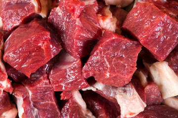Raw mutton meat bacground.