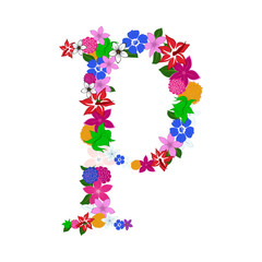 Floral Alphabet Letter