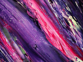 Purple color oil paint abstract background.