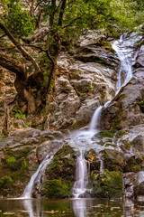 Overview of 1st waterfall at Paradisos, Samothraki (GR)