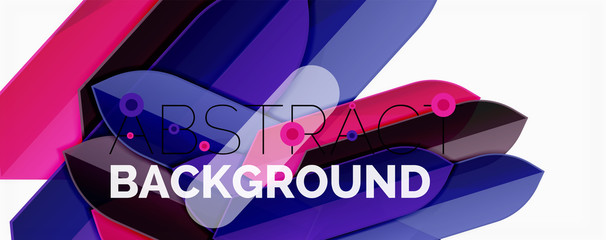 Abstract color lines dynamic background, modern material design style