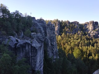 Vistas desde zona puente Bastei