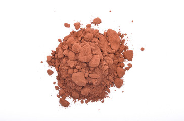 Kakao auf weißem Hintergrund