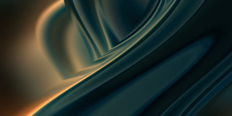 Fluid mercurial substance. Abstract iridescent background. Smooth gradient layout for decoration.