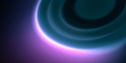 Neon radial shape smooth background. Liquid radial surface texture. Alien spaceship. Subwoofer surface.