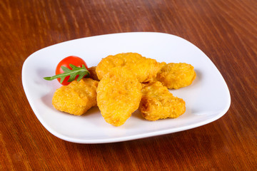 Chicken nuggets heap