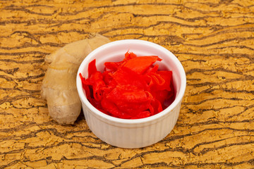 Pickled Ginger in the bowl
