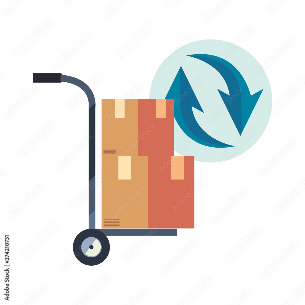 Canvas Prints fast delivery related icon vectorillustrate