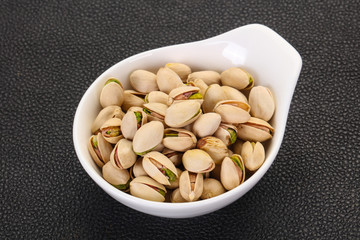 Pistachio nuts heap