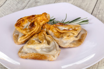 Georgian cuisine - khinkali with meat