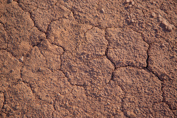 Red soil texture background