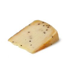 Typical italian cheese Sicilian cheese Pepato stagionato