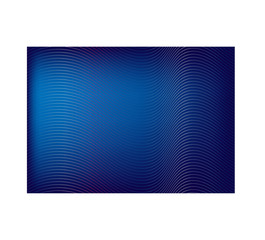 Blue gradient with abstract rainbow lines on the design background