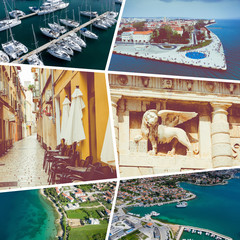 Collage of  Zadar - Croatia - travel background - my photos