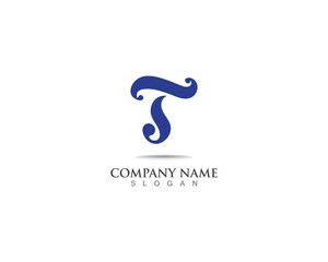 T logo business symbol vector template design