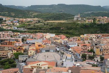 Fototapeta na wymiar Beautiful town in Sardinia Italy
