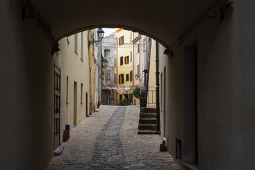 Fototapeta premium Medieval village in Sardinia Italy
