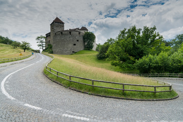Fototapeta na wymiar A view of the historic Vaduz Castle in Liechtenstein