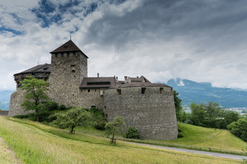 Fototapeta na wymiar A view of the historic Vaduz Castle in Liechtenstein