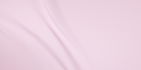 Fototapeta premium Subtle pastel Pink cream background, cosmetic liquid texture, abstract beautiful folds surface, 3d illustration