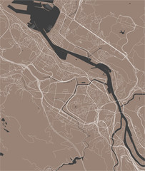 vector map of the city of Barakaldo, Basque Country, Spain